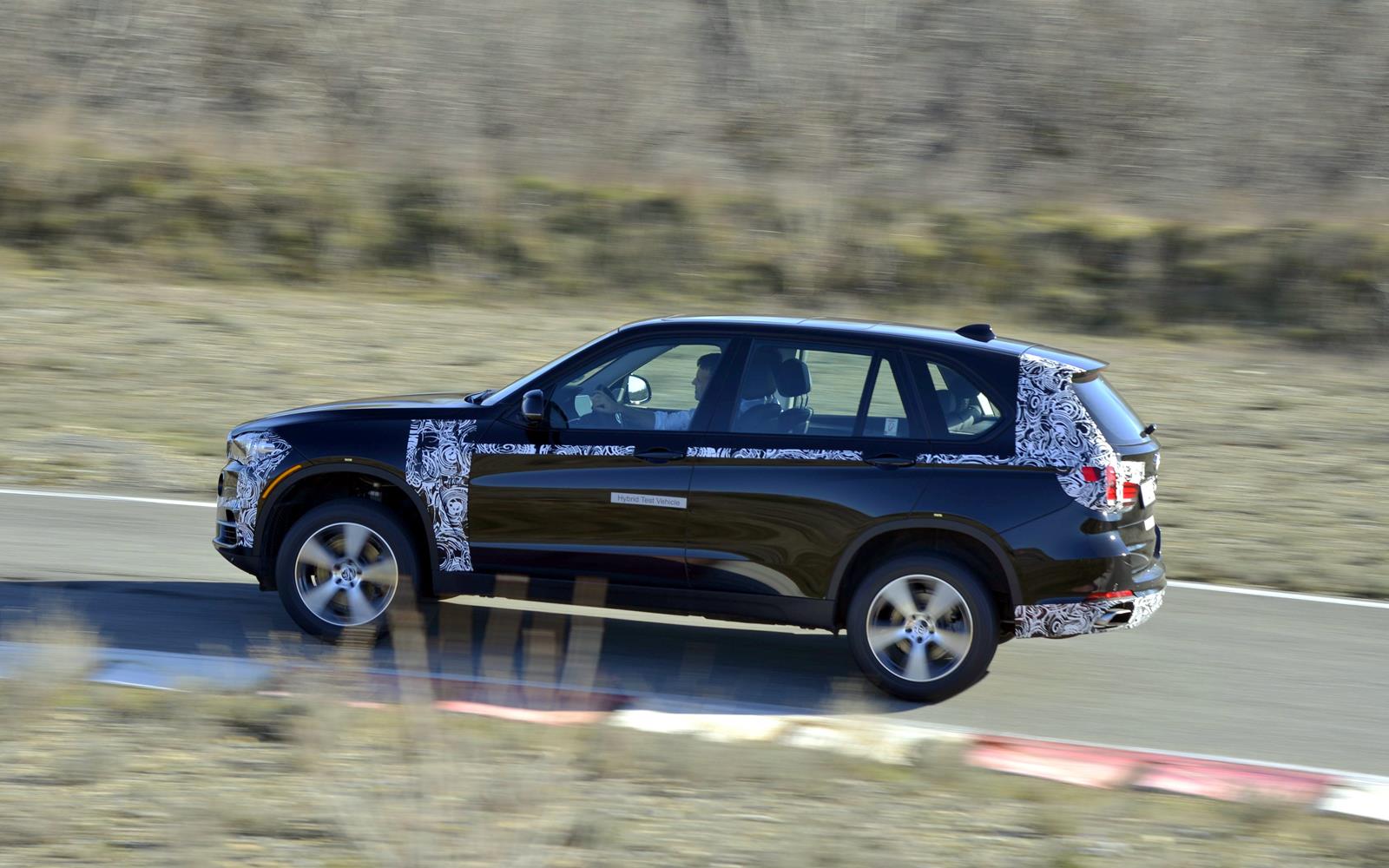 BMW X5 eDrive PHEV Prototype 2014 Profile Left FrontSeatDriver.co.uk