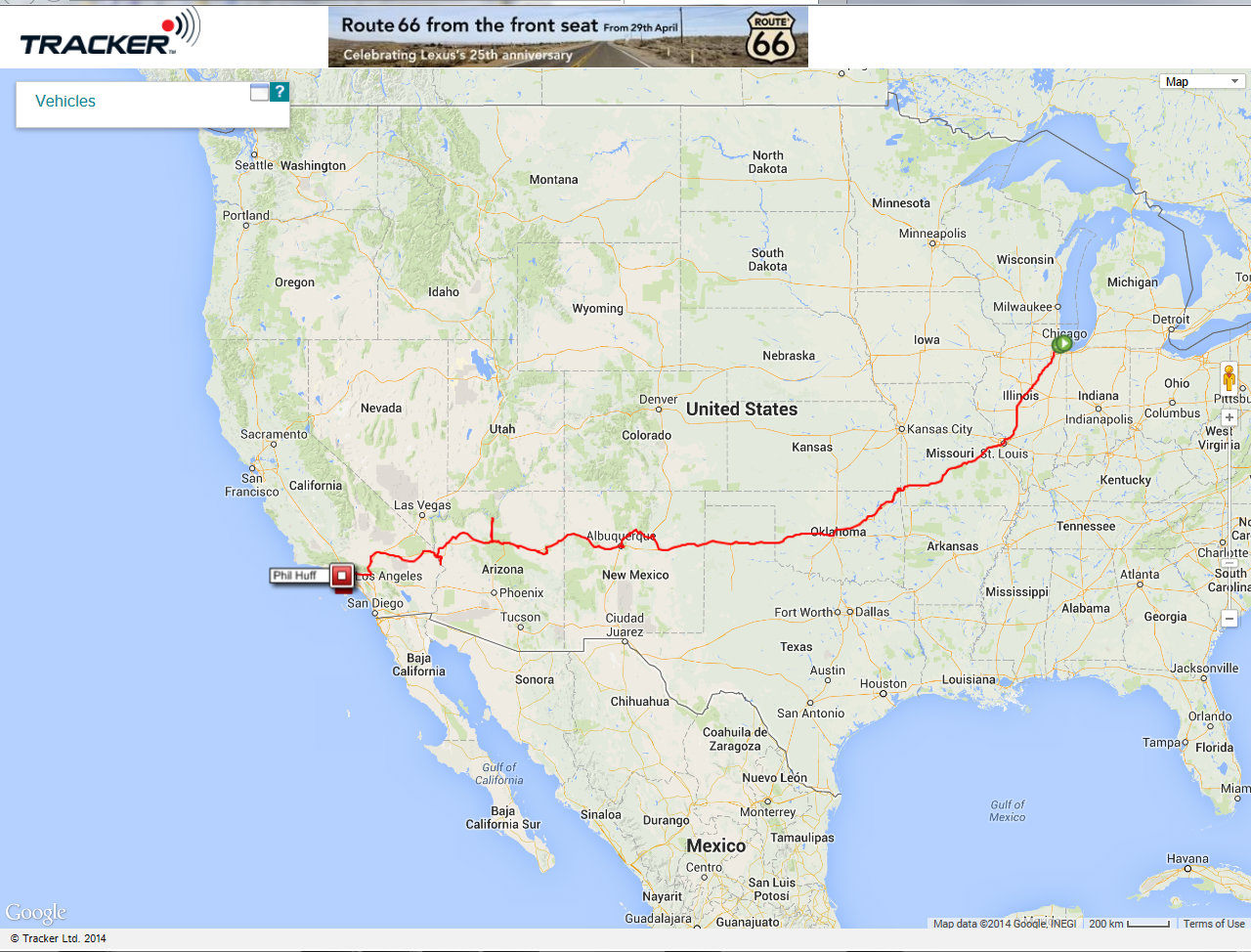 Route 66 2014 Tracker