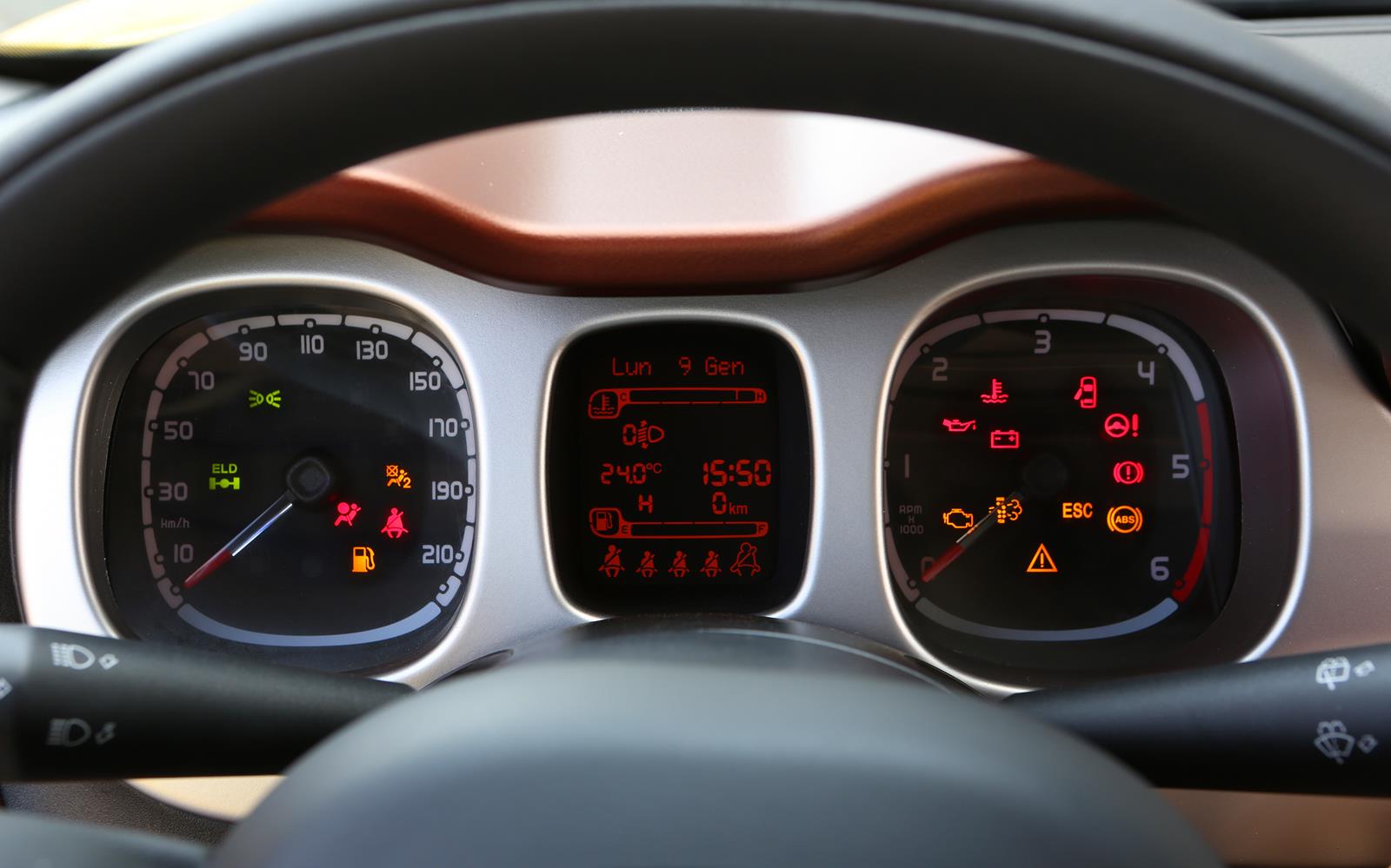Fiat Panda Cross 2014 Instrument Binnacle FrontSeatDriver.co.uk