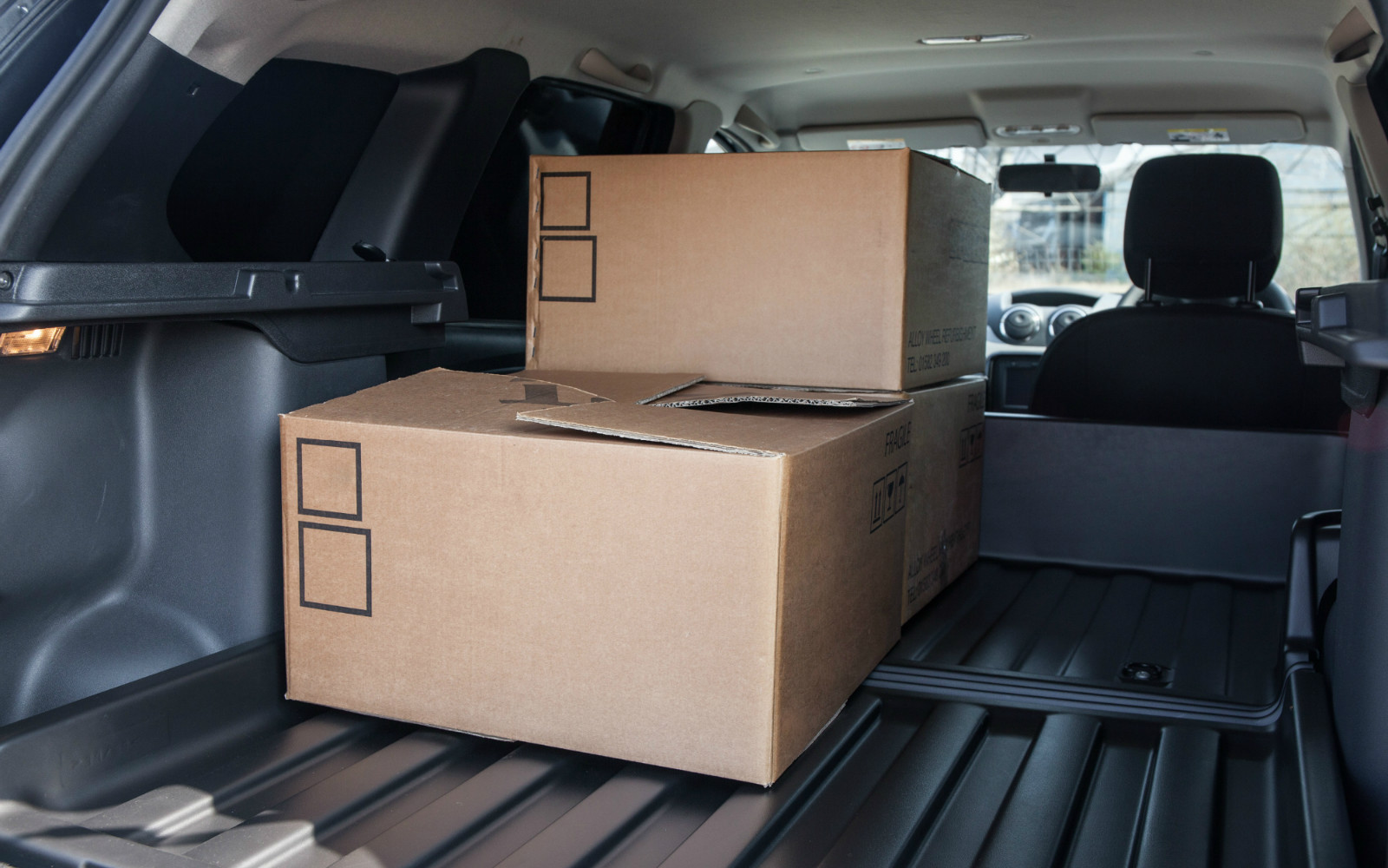 Dacia Duster LCV 2015 Cargo Bay Partially Loaded
