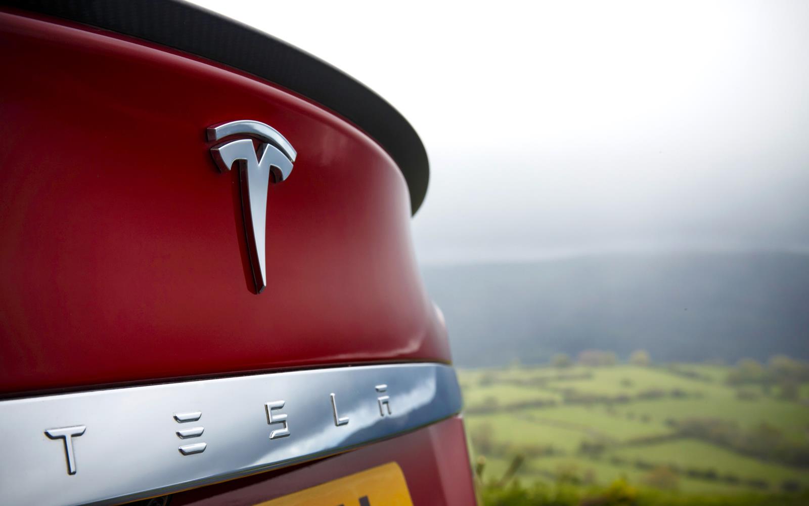 Tesla Model S 2015 Badge Detail